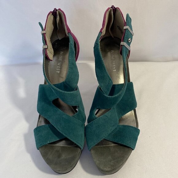 Nine West Leather Upper 3 Tone Heels - Picture 1 of 11